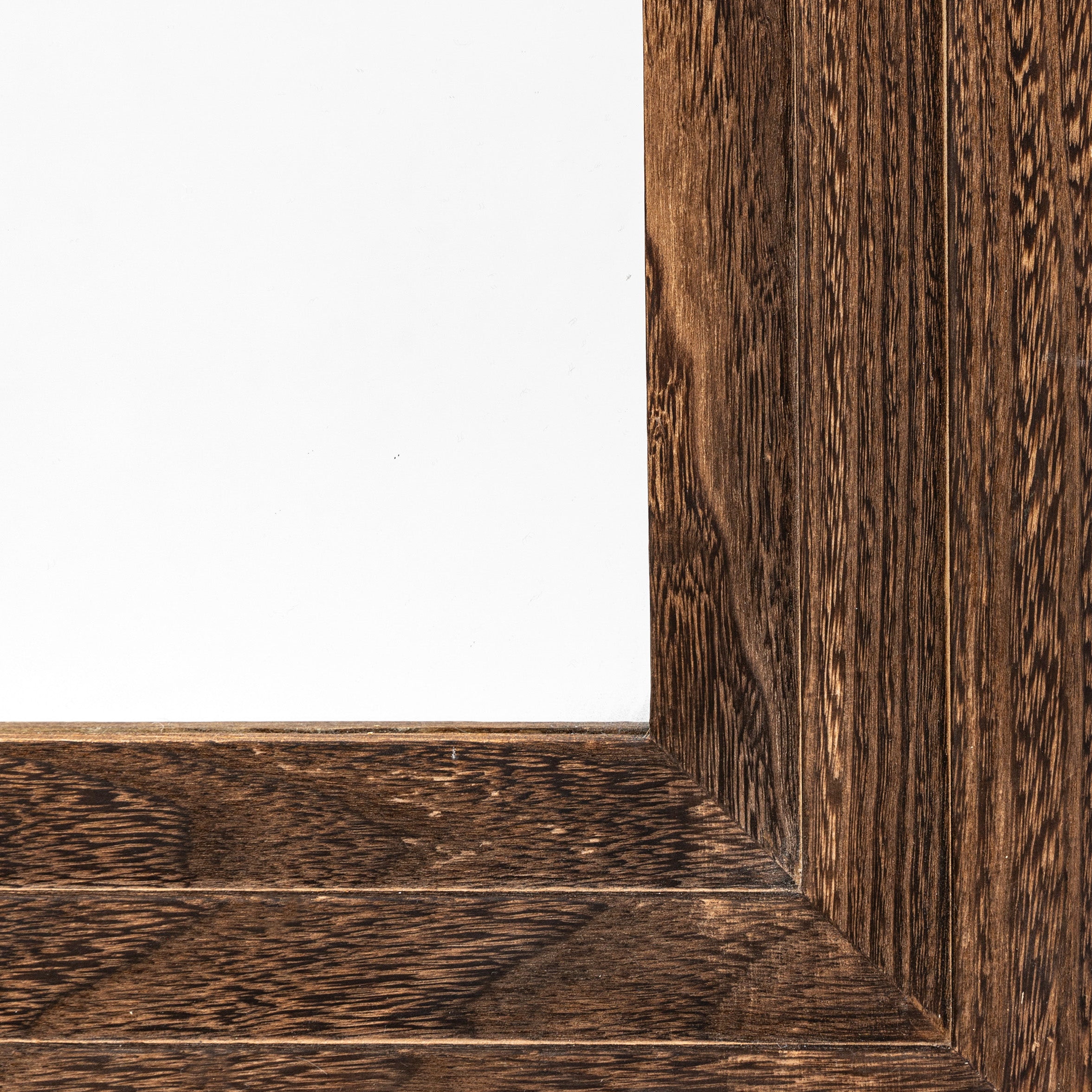 Loretta Arched Dark Brown Wood Full Length Leaner Mirror | Small